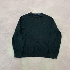 Chaps Knitted Jumper pullover knit sweater with embroidered logo Men's 2XL