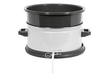 Kochstar Entsafter Set 35cm Stahl Emaille grau/weiß Saftgewinner