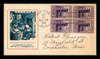 Dr Jim Stamps 300Th Anniversary Of Printing Block First Day Issue Cachet Cover