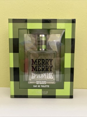 (1) Victoria's Secret MERRY MERRY PINK Eau de Toilette Shimmer EDT 2.5oz NEW