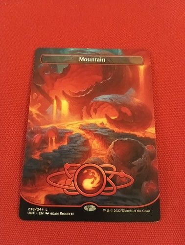MOUNTAIN MOUNTAIN SPACE LAND UNFINITY TERRAIN RARE MAGIC MAP MTG VO ENG - Picture 1 of 2