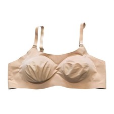Knix Evolution Bra Size 3 Nude Heather Blue Reversible Wireless Seamless Comfort