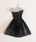 Vtg Barbie After 5 Party Dress Black White Collar *Read