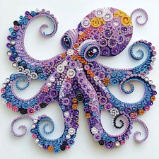 5D Diamond Painting Kits for Beginners,Animal Special Shape Diamond Art Kits for