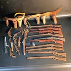 Louis Marx Best Of The West Accessories Lot Guns Knives Holsters Rifle Revolver