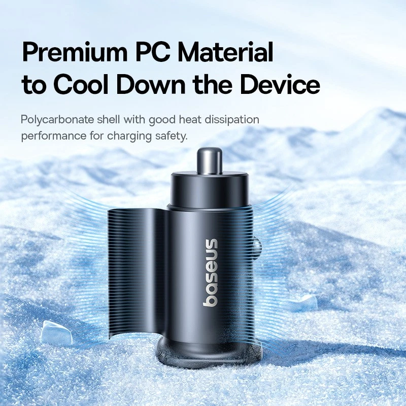 Baseus GoTrip Car Charger 30W Fast-Charging Dual Port Smart Power Distribution - Picture 15 of 19