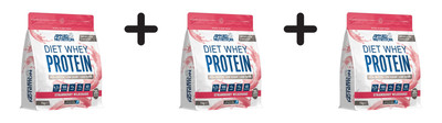 3 x Applied Nutrition Diet Whey (1000g) Strawberry Milkshake (36,66 EUR/kg)