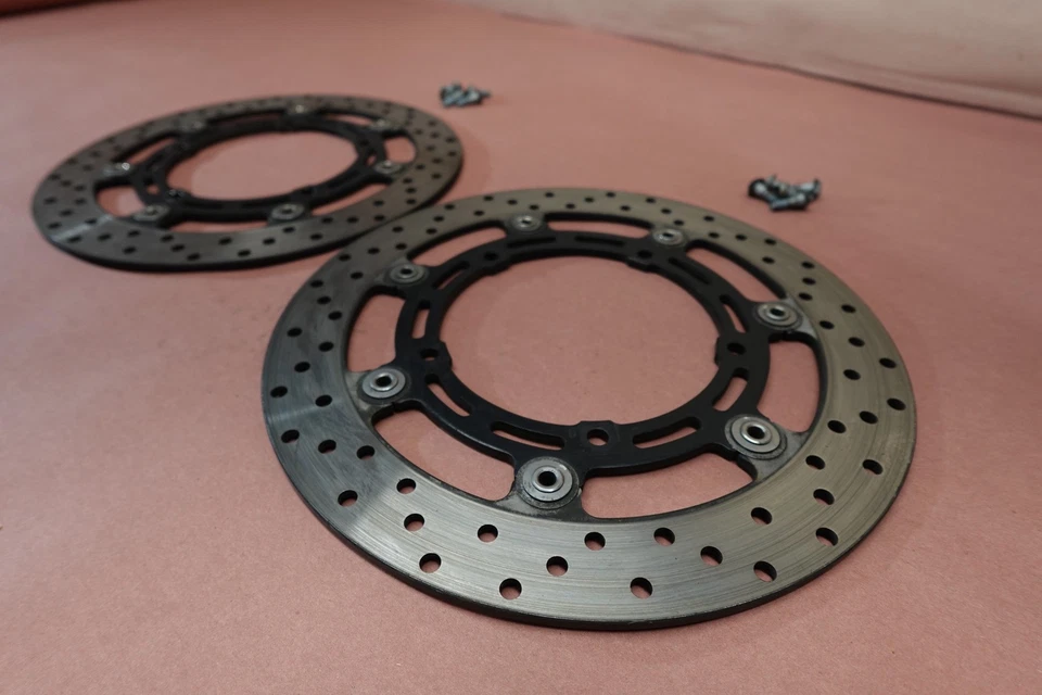 Discos de rotor de freno delantero Yamaha FZ6-S FZ6S FZ6 FZ600 2004-2009 Foto 3 de 4