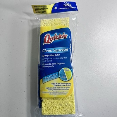 Quickie Clean Squeeze Sponge Mop Refill Type S New
