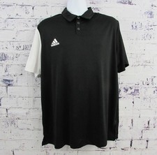 Adidas Stadium Training Polo S/S Shirt Black - Primeblue - Men  s XL AMP2201 NEW.