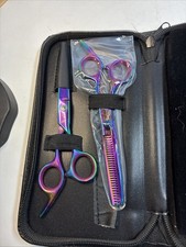 Dog Grooming Shears 3 cases 6 scissors