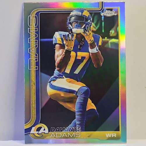 2025 Topps Chrome Refractor Davante Adams Rams #165 Football Card
