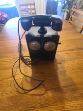 Vintage Phillips Electric Monophone Telephone. Wall Mount. Hand Crank.