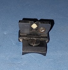 Vintage Folding Rear Rifle Sight W White Triangle Weaver Marbles Wfront Sight