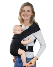 Newborn Carrier, Cozy Baby Carrier, Ergonomic Cross-Back Wrap, Hands-Free wit...