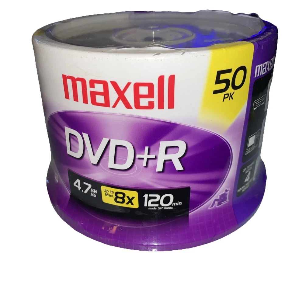 Maxell 639031 8X Speed DVD+R Spindle 50 Pack by Maxell 639031 8x Speed... - Image 2 of 4