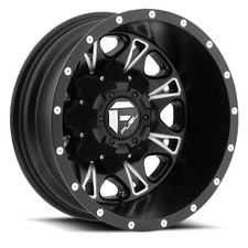 Pair 2 17 Fuel D513 Throttle 17x6.5 Black Milled 8x6.5 Rear Dually Wheels -140 Pair 2 17 Fuel D513 Throttle 17x6.5 Black Milled 8x6.5 Rear Dually Wheels -140