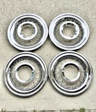 1956 Chevy Bel Air Wire Wheel Cover Accessory SET 4