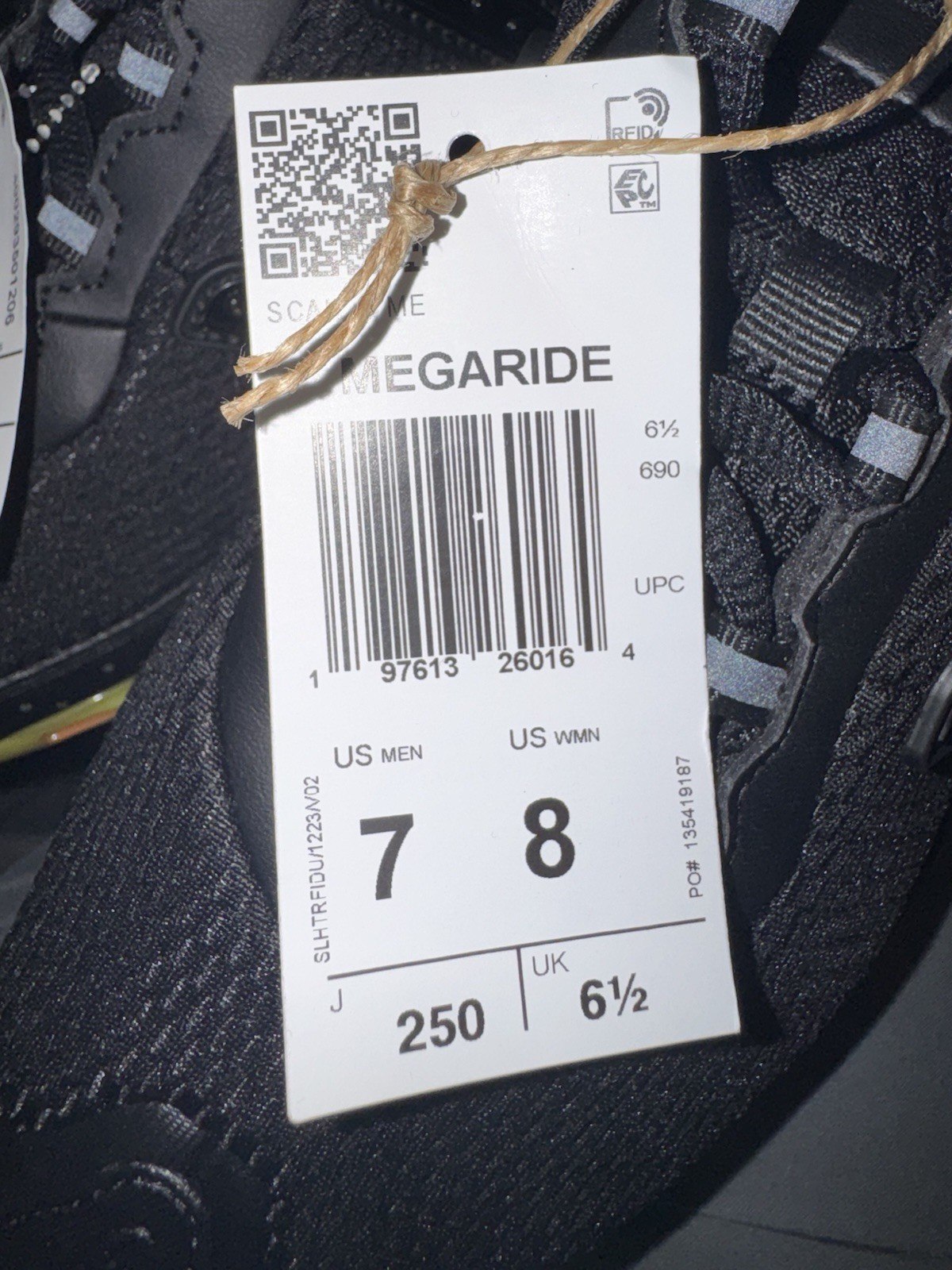 Adidas Megaride Running Black Sneakers Athletic Shoes JQ7833 Men’s Size 7 thumbnail 7