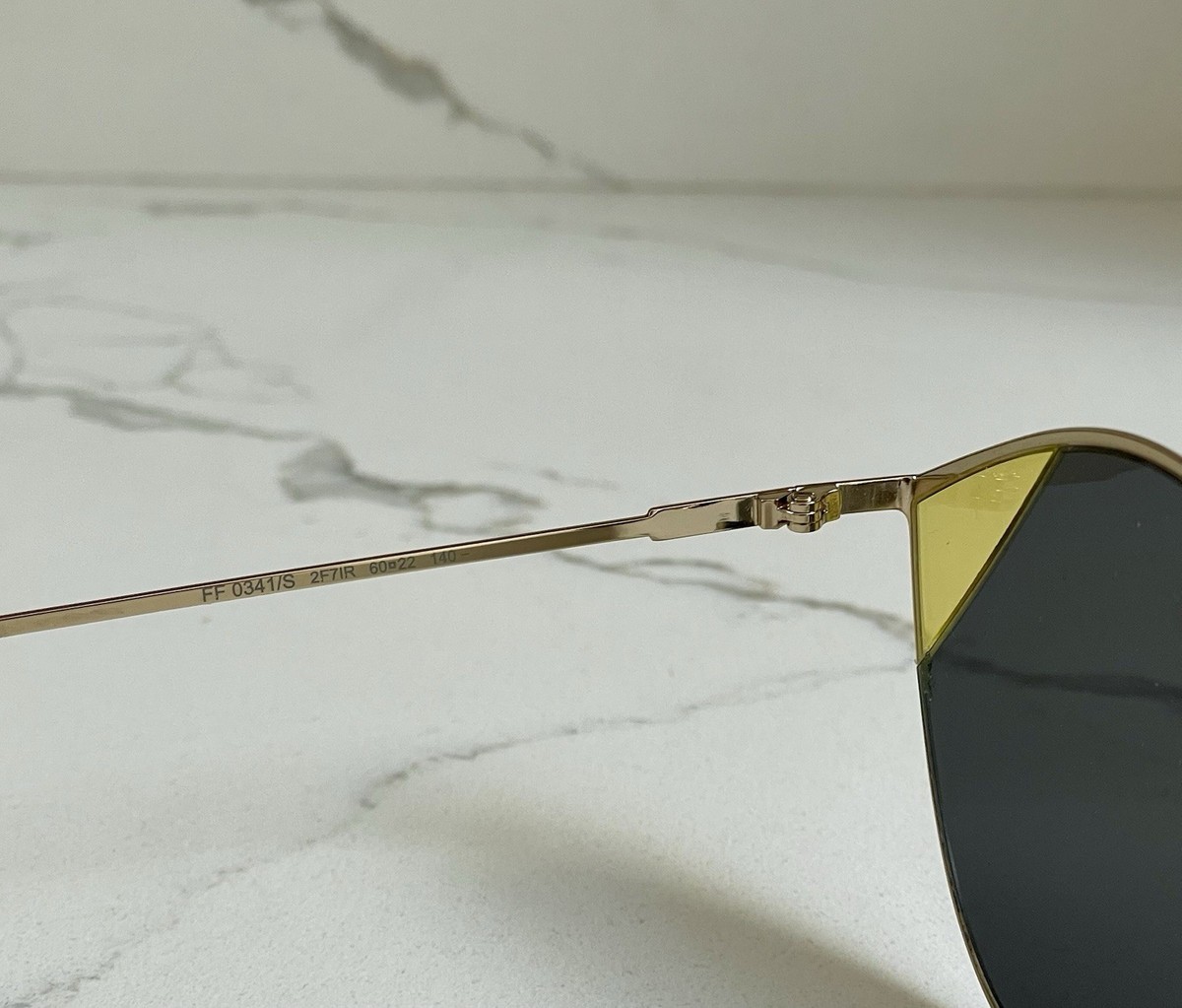 Fendi Cat-Eye FF 0341/S Womens Cat-Eye Sunglasses Gold 60m  display picture 1