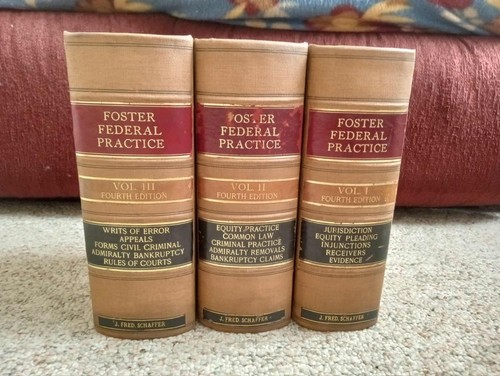 Antike Rechtsbücher Pflege Bundespraxis 4. Auflage Komplettsatz 1909 Original