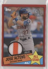 2020 Topps 1985 Baseball All-Stars Relics Red 16/25 Jose Altuve #85ASR-JA 2k3