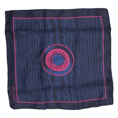 Rochas, Einstecktuch, Blau/Pink, Print, 28 cm, 28, 1 st #CNT