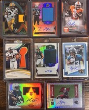 8 Card Football Auto Patch Lot Keenan Allen Tuten Legette RC /25 /99 /250 RPA