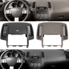 Black/Brown For Nissan Altima 2005-2006 Center Dash Radio Bezel Storage Cubby