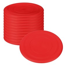 12Pcs 7 Inch Flying Disc Soft Silicone Sports Playing Disk, Red