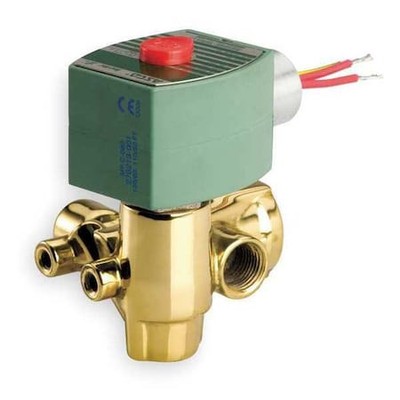 Redhat 8321G003 120V Ac Brass Quick Exhaust Solenoid Valve, Normally Open, 1/4