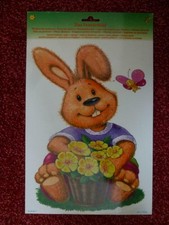 Fensterfolie/Bild/Sticker statisch haftend wiederverwendbar Herr Hase
