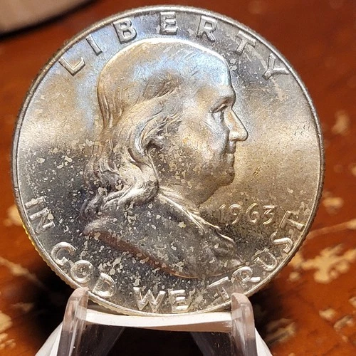 Choice Unc 1963-D Franklin Half Dollar BU