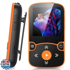 AGPTEK 64GB MP3 Player with Clip, Bluetooth 5.3 Lossless Sound with FM Radio,