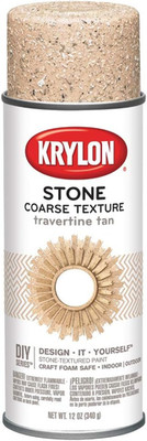 Coarse Stone Texture Spray Paint, White Onyx, 12oz - Perfect Finish!