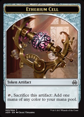 Etherium Cell Token~003/004~NM~(AER) - Aether Revolt~MTG
