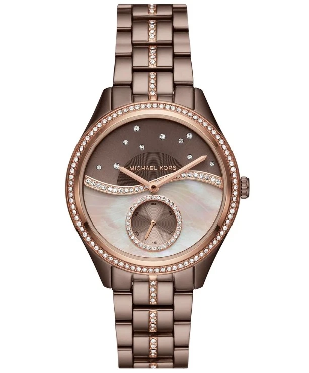 Orologio Michael Kors donna Lauryn Celestial Pavé zibellino tre MK3757