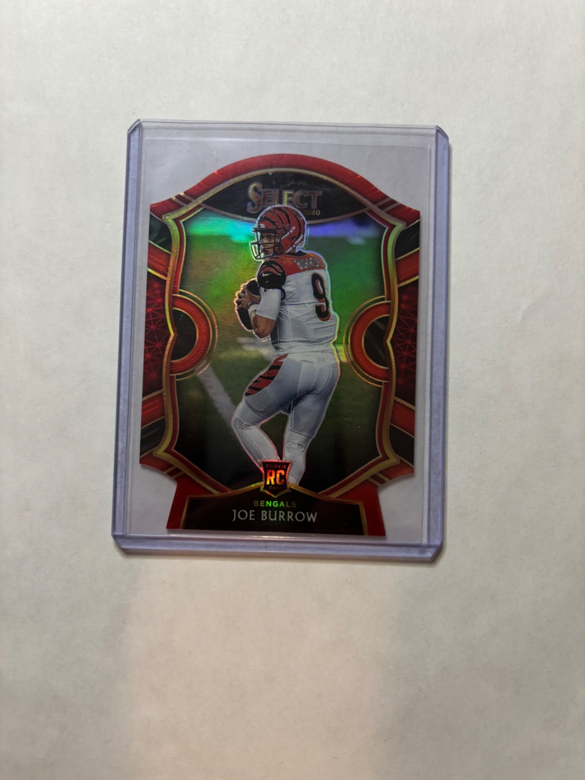 Joe Burrow 2020 Panini Select - Concourse  #46 Red Prizm Die-Cut (RC)