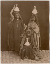 Portador de agua Aluminé Foto Egipto Luxor Circa 1880