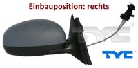 TYC 332-0033 AußEnspiegel Rechts Spiegel AußEn FüR Skoda