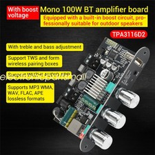 ZK-1001U 100W Mono Bluetooth Audio Power Amplifier Module Bass Treble Adjust