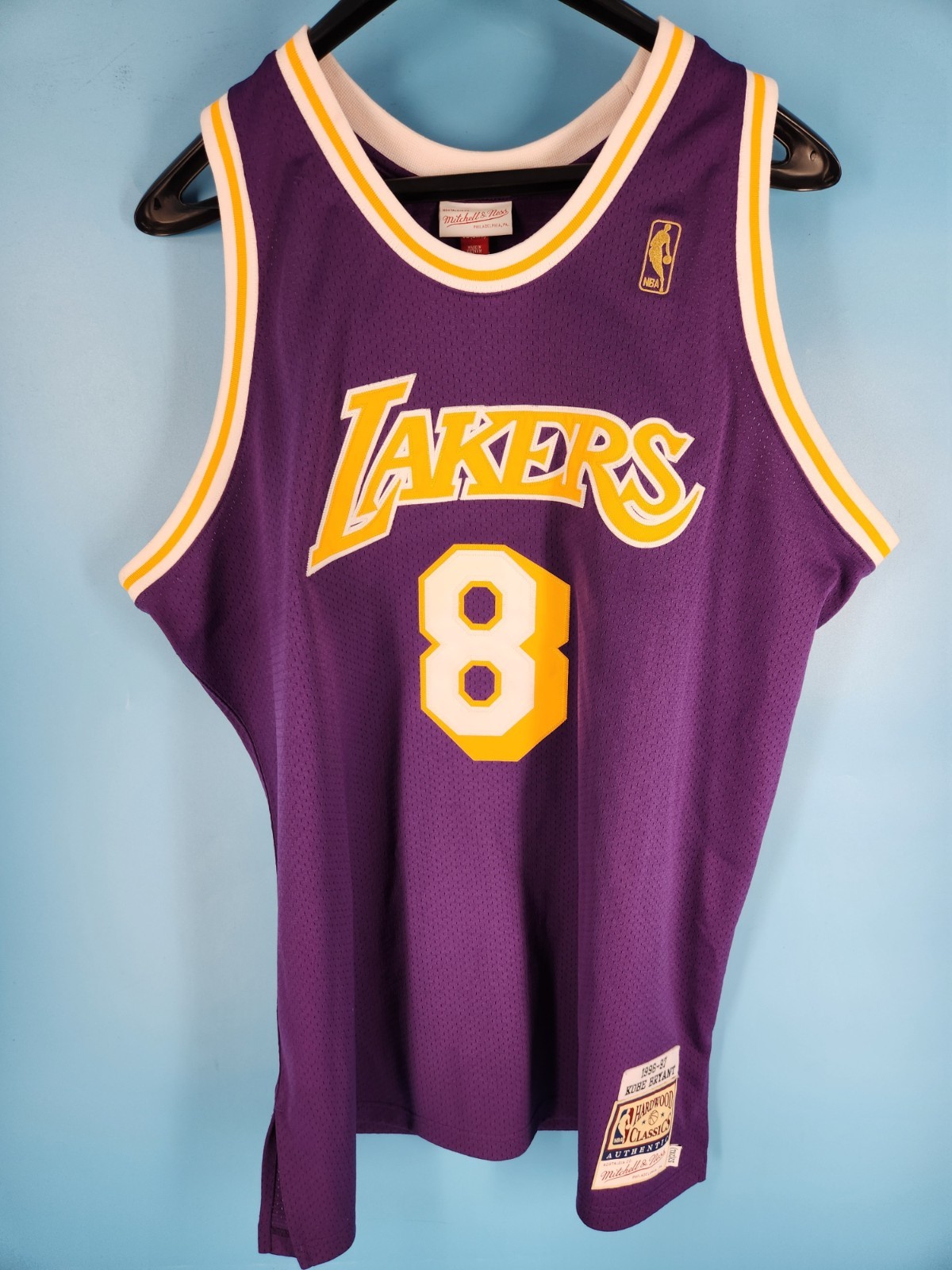 NEW Mitchell & Ness Kobe Bryant 1996-1997 Authentic Lakers Jersey 52(2XL)