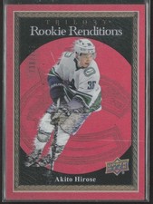 2023-24 UD Trilogy Akito Hirose RR-29 Rookie Renditions Red 738/799 RC