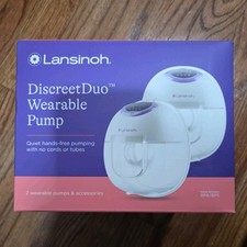 Lansinoh DiscreetDuo Wearable Breast Pump Hands Free NEW IN BOX SEALED