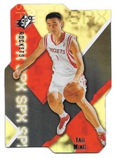 YAO MING 2008-09 UPPER DECK SPX DIE-CUT 62 HOUSTON ROCKETS HOF MVP