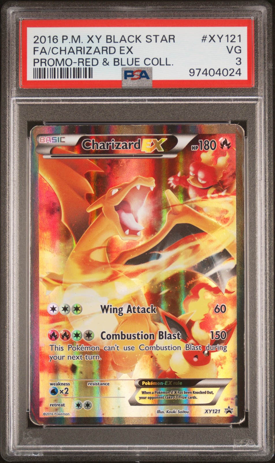 2016 Pokemon XY Promos XY121 Charizard EX PSA 3 97404024