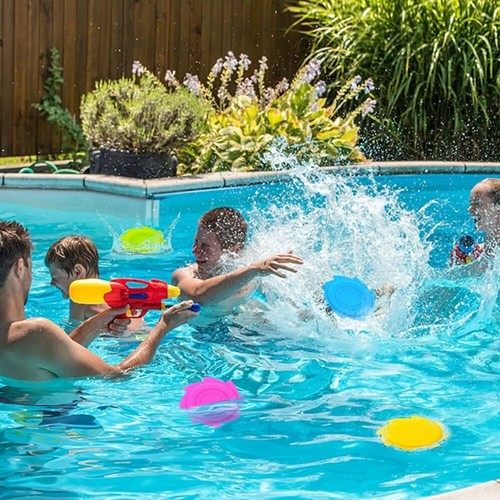Round Water Flying Discs Toy Throwing Disc Water Splashing Festival - Picture 10 of 11