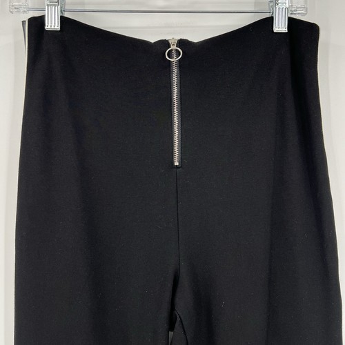 Frank Lyman Black Side Stripe Leggings Large *Altered* Faux Leather Panel Dressy - Picture 4 of 9