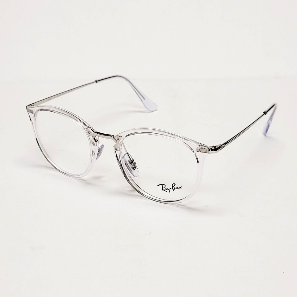 Ray Ban Rb7140 Ray Ban RB7140 Eyeglass Frames Round Phantos Eyewear Transparent 49-20 ...
