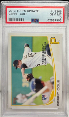 Gerrit Cole 2012 Topps Update RC #US265 - PSA 10 Edelstein MT - Piraten/Yankees